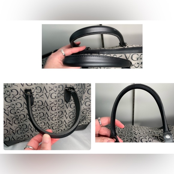 Valentino Ghiberty monogram canvas and leather duffel/travel bag and pochette - Picture 7 of 10